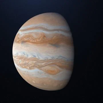 Close up of full planet mars isolated on black background. Print of digital a Stock Illustration