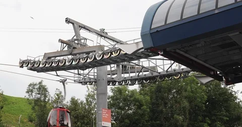 Close-up of the funicular. Stock Footage 103786162