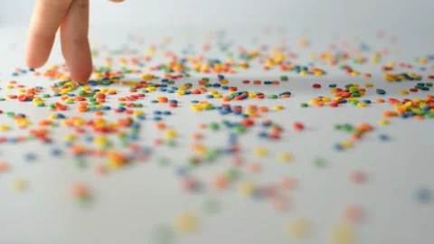 Close up of funny human hands walking with fingers like a person Stock Footage 138793255