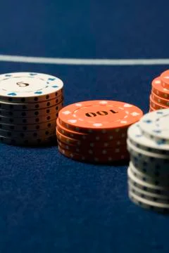 Close up of gambling chips Photos