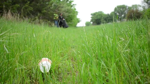 Close up of garbage being picked up Stock Footage 39637293