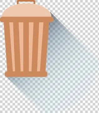 Close-up of garbage bin Illustrazione stock