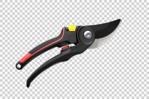 Close-up of garden pruning shears. Stock Photos
