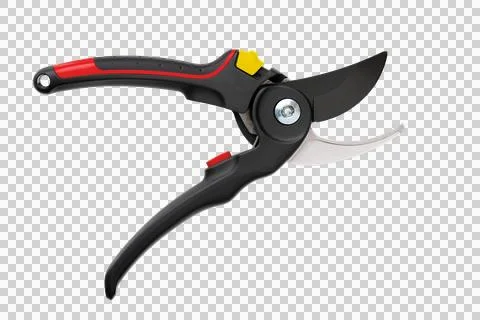 Close-up of garden pruning shears. Stock Photos