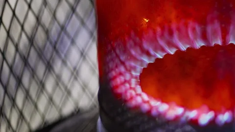 Close up of a gas propane heater. Video stock 146520088
