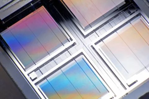 Close up of gas sensor microchip Foto stock