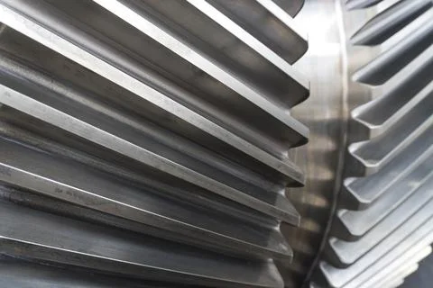 Close up of a gear with many teeth 스톡 사진