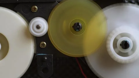 Close up of gears turning  - concept, thought process Stock Footage 314343144