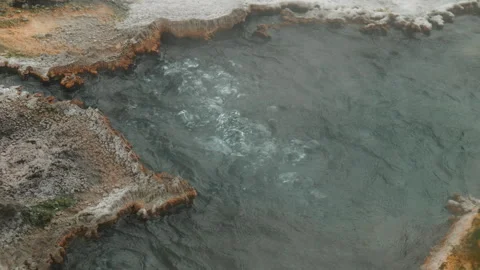 Close up of Geothermal Pool Stock Footage 250132271