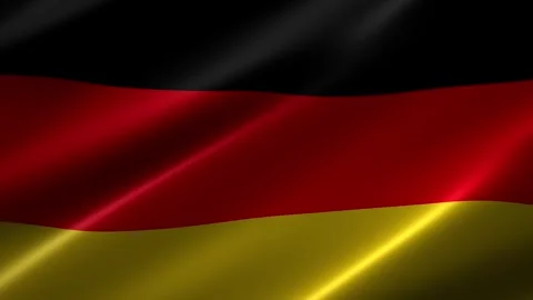 Close up of the Germany flag blowing in the wind Stock-Footage 348682061