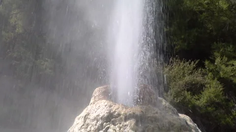 Close of geyser erupting Stock Footage 2525146