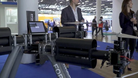 Close up of giant drone  Stock Footage 88545170