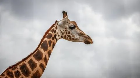 Close-up of a giraffe in the natural environment Stock Photos