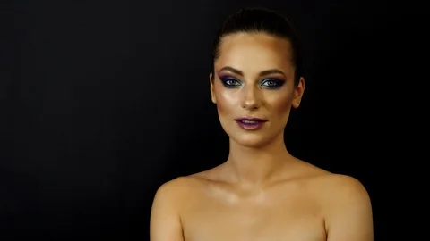 Close-up, girl model Stock Footage 119240711