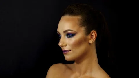 Close-up, girl model Video stock 119240970