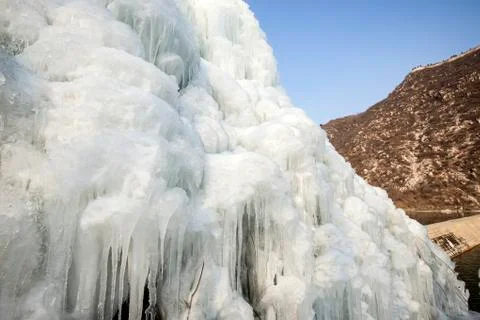 A close-up of the glacier Stock Photos