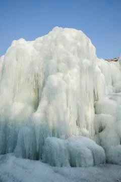 A close-up of the glacier Stock Photos