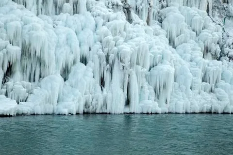 A close-up of the glacier Stock Photos