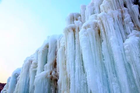 A close-up of the glacier Stock Photos