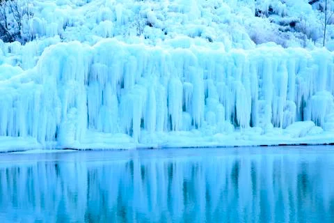 A close-up of the glacier Stock Photos
