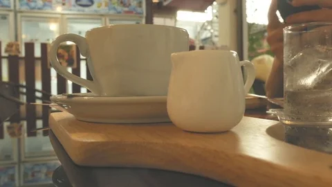 Close up on glass  milk Stock Footage 79780416