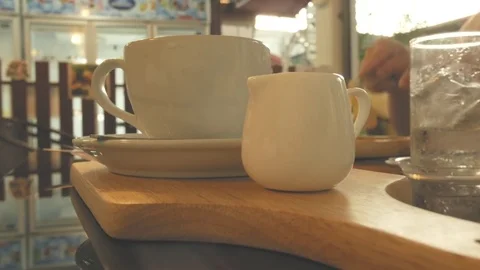 Close up on glass  milk Stock Footage 79780427