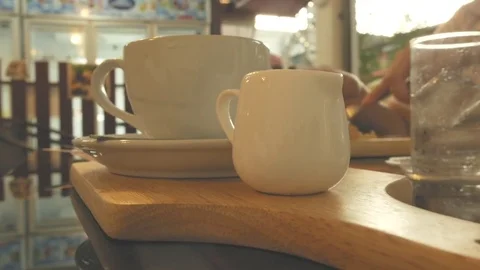 Close up on glass  milk Stock Footage 79780450