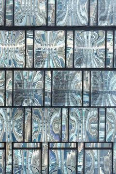 Close up of Glass structure pattern in a high rise building Photos