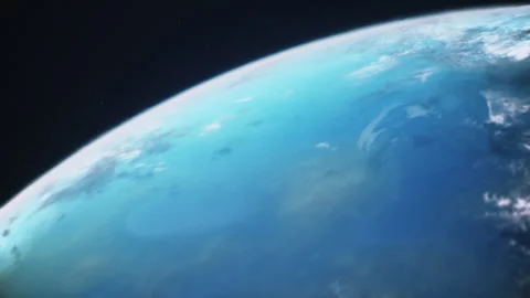 Close-up Gliese 667C planet Exploration in space Stock-Footage 240424480