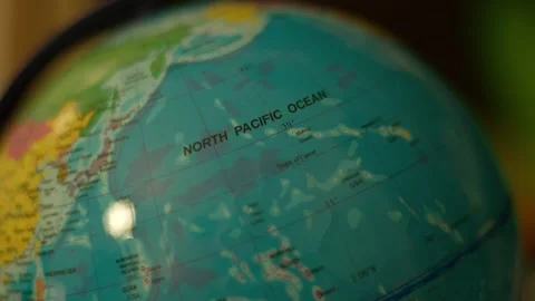 Close-up of globe Stock Footage 342354125