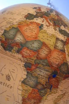 Close-up of a globe 스톡 사진
