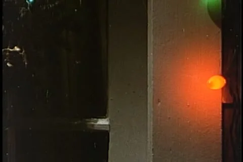 Close-up of gloved hand knocking on door Stock-Footage 11354166