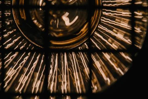 Close up glowing light bulb. concept background Fotos Stock