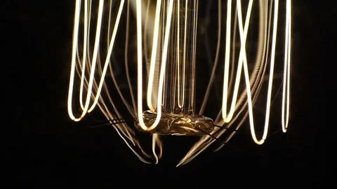 Close up glowing light bulb Stock Footage 104841620