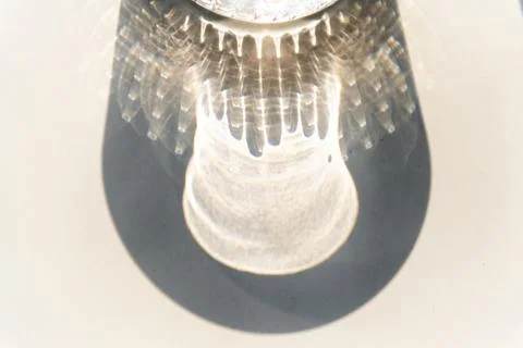 Close up glowing light bulb Stock Photos