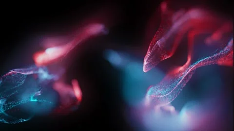 A close up of a glowing purple object against a dark background Vídeo Stock 270247384