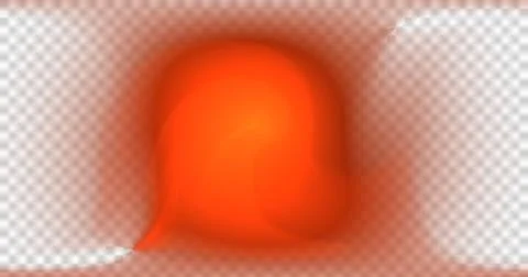 Close-up of glowing red light bulb in socket Stock Illustration