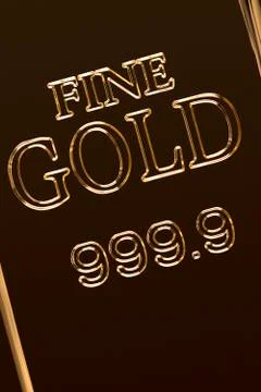 Close up of gold bar Stock Photos