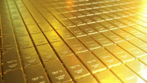 Close up Gold bars on shiny background, financial investment and capital we.. Stock Footage 272767177