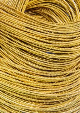 Close up gold braid Stock Photos