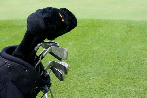 Close-up of golf bag Stock Photos