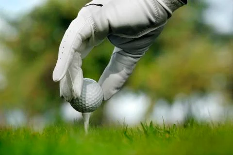 Close-up of a golf ball Stock Photos
