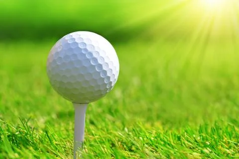 Close up of golf ball Stock Photos