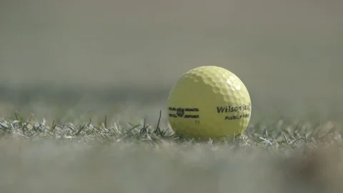 Close up of golf ball swing Stock Footage 104872532