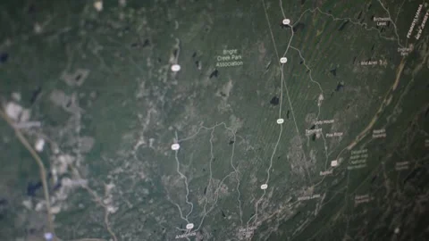 Close-up google gps app for communication on the laptop monitor. 스톡 동영상 219318029