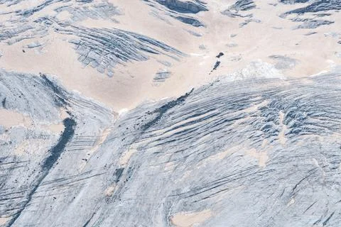 Close up of the Gorner Glacier at Gornergrat, Zermatt Switzerland on a sunn.. Stock Photos