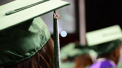 Close up of graduation cap Stock Footage 39636789
