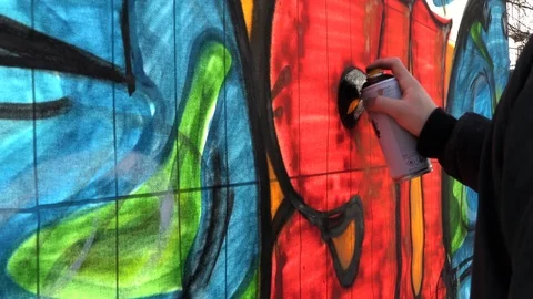 Close up of graffiti at Friday for future day, global strike, Milan Italy Stock Footage 105365896