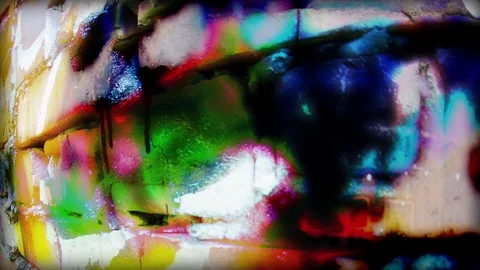 Close up Graffiti Mesh up Видео 75290370