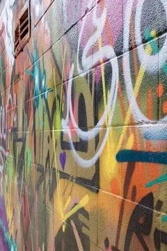 Close Up Graffiti Foto stock